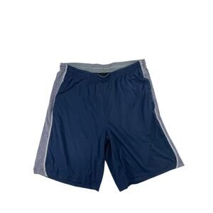 Adidas Climalite Men's Basketball Shorts Navy Blue Grey Heather Size Medium